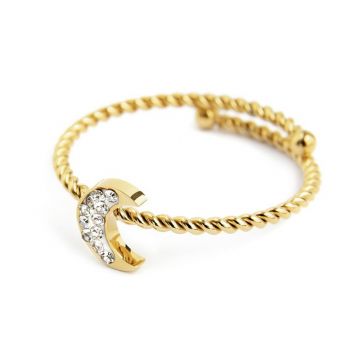Anello Marlu In Pvd Oro...