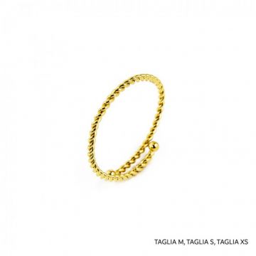 Marlu - Anello Ritorto Pvd Oro